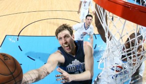 Dirk Nowitzki (l.) war mit seiner Leistung noch einziger Lichtblick bei den Mavs