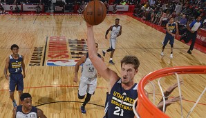 Tibor Pleiß konnte für die Utah Jazz lediglich zwei Punkte beisteuern