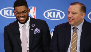 Das neue Traum-Duo der Wolves? Karl-Anthony Towns und Tom Thibodeau