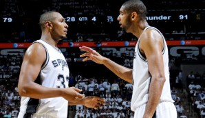 Boris Diaw und Tim Duncan