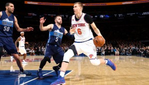 Kristaps Porzingis war gegen die Mavericks gut drauf