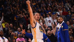 Klay Thompson wirft den Ball schneller weg als jeder andere