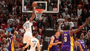 Hassan Whiteside dominierte fast wie einst Shaquille O'Neal und kam auf 23 Punkte und 13 Rebounds