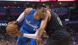 Russell Westbrook überzeugte auch gegen die Timberwolves