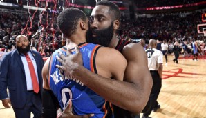 James Harden und Russell Westbrook lieferten sich ein starkes Duell