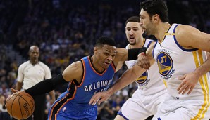 Russell Westbrook und Zaza Pachulia sind derzeit nicht gut aufeinander zu sprechen