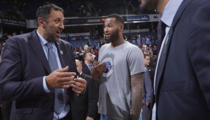 Vlade Divac (l.) hat keine Lust, seinen besten Spieler abzugeben