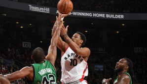 DeMar DeRozan gegen die Boston Celtics ein neues Career High