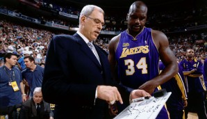 Phil Jackson und Shaquille O'Neal gewannen gemeinsam drei Meisterschaften