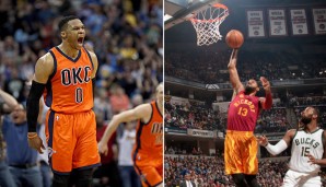 Russell Westbrook und Paul George sind die Spieler der Woche