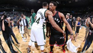 Antetokounmpo und DeRozan waren die prägenden Spieler der Playoffserie