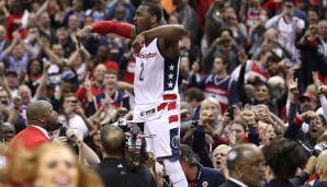 John Wall nach seinem Gamewinner in Spiel 6