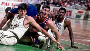 Platz 3: Zeitgleich bildete Kevin McHale in Boston ein gefürchtetes Duo mit Robert "Chief" Parish. Auch dieses Duo holte (zusammen mit Larry Bird) drei Meisterschaften.