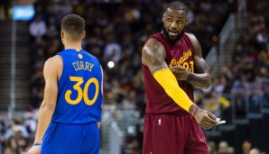 Stephen Curry und LeBron James