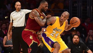 LeBron James und Kobe Bryant