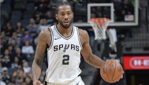 KAWHI LEONARD: 2018 von den San Antonio Spurs zu den Toronto Raptors getradet.