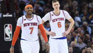 Carmelo Anthony und Kristaps Porzingis spielen nach aktuellem Stand auch in der kommenden Saison zusammen