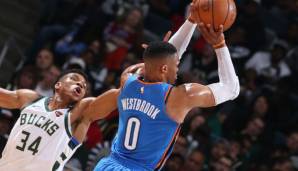 Giannis Antetokounmpo und Russell Westbrook