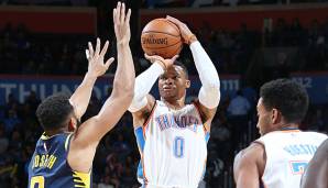 Russell Westbrook verbuchte gegen die Indiana Pacers ein Triple-Double