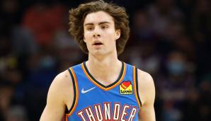 Platz 1: Josh Giddey (Oklahoma City Thunder) am 02.01.2022 - Alter: 19 Jahre, 84 Tage - 17 Punkte, 13 Rebounds, 14 Assists gegen die Dallas Mavericks