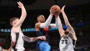 Russell Westbrook legt beim Sieg gegen die Spurs sein nächstes Triple-Double auf