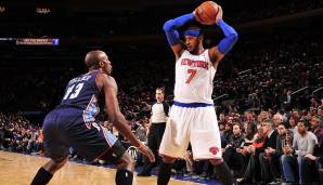 New York Knicks - Carmelo Anthony mit 62 Punkten am 24. Januar 2014 gegen die Charlotte Bobcats