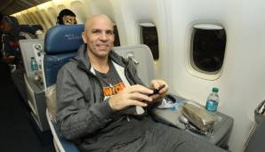 Auf dem Rückflug kann Jason Kidd entspannen - schließlich hatte er einen Sieg im Gepäck