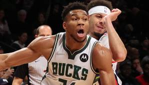 Nach seinen 44 Punkten beim OT-Sieg in Brooklyn ist Giannis Antetokounmpo nun der alleinige Franchise-Leader bei den Punkten. Er überholte dabei einen gewissen Kareem Abdul-Jabbar. Hier sind alle 30 Rekordhalter der Teams.