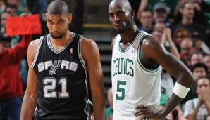 Tim Duncan und Kevin Garnett waren Zeit ihrer Karriere Rivalen.