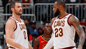 Kevin Love spielt mit LeBron James bei den Cleveland Cavaliers