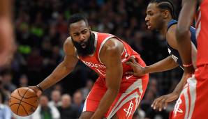 Platz 3: Houston Rockets (2018) - 50 Punkte im dritten Viertel von Spiel 4 der ersten Playoff-Runde gegen die Minnesota Timberwolves - Ergebnis: 119:100