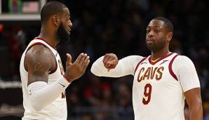 LeBron James und Dwyane Wade waren zu Beginn der Saison Mitspieler in Cleveland.