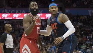 James Harden würde gerne mit Carmelo Anthony zusammenspielen