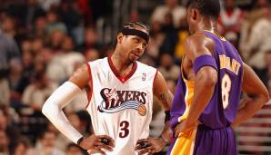 Platz 2: Allen Iverson (Philadelphia 76ers, Denver Nuggets, Detroit Pistons, Memphis Grizlies) - 14 Prozent.