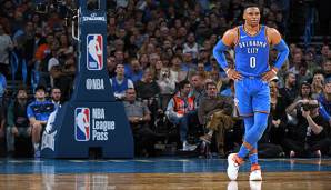 Russell Westbrook und die Oklahoma City Thunder mussten im vierten Spiel die vierte Niederlage hinnehmen.