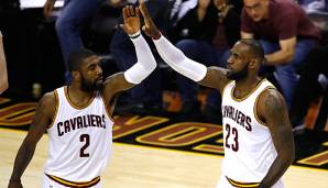 LeBron James und Kyrie Irving gewannen mit Cleveland eine Meisterschaft.