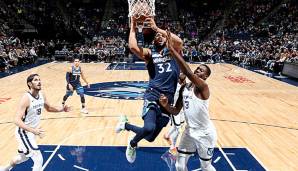 Karl-Anthony Towns verbuchte gegen die Memphis Grizzlies ein Double-Double.