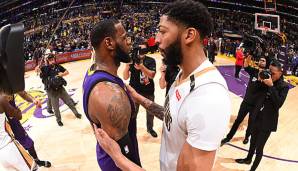 LeBron James hätte nichts dagegen, sollte er bald mit Anthony Davis gemeinsam für die Lakers auflaufen.