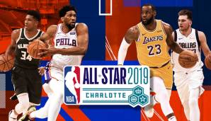 Vier All-Stars, oder? Giannis, Embiid, LeBron & Luka hoffen auf die Teilnahme am Spiel der Besten.