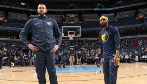 Marc Gasol und Mike Conley haben jeweils ihre komplette NBA-Karriere in Memphis verbracht.