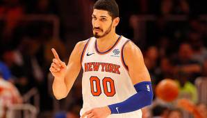 Enes Kanter kommt 2018/19 für die Knicks auf 14,4 Punkte und 11 Rebounds pro Partie.