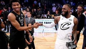 Giannis Antetokounmpo und LeBron James dürfen im Draft ihre All-Stars wählen.