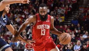 James Harden zaubert gegen Memphis die nächste spektakuläre Perfomance aufs Parkett.