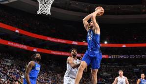 Mavericks-Forward Maxi Kleber zeichnete sich gegen Philadelphia mit einigen spektakulären Dunks aus