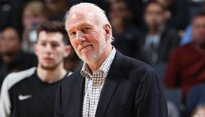 Gregg Popovich steht auf Platz drei der erfolgreichsten Coaches aller Zeiten.