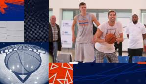 Dirk Nowitzki und Kristaps Porzingis könnten bald zusammen für die Knicks auflaufen.