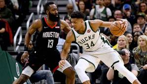 Giannis Antetokounmpo und James Harden sind die Top-Favoriten auf den MVP-Award in der Saison 2018/19.