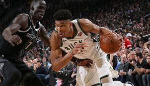 Giannis Antetokounmpo und die Bucks gehen mit einer 2-0-Führung nach Detroit.