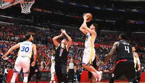 Klay Thompson lieferte gegen die Clippers in Spiel 4 eine starke Leistung ab.