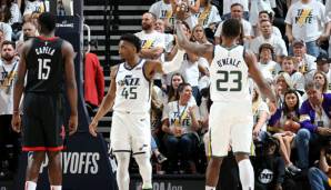 Donovan Mitchell hielt die Utah Jazz in der Serie gegen die Rockets im Spiel.